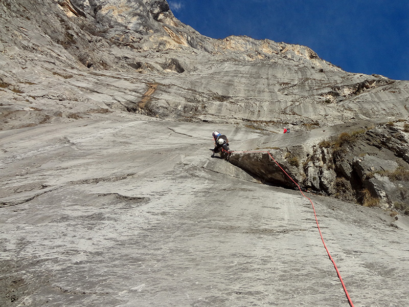 Третья веревка маршрута Бумеранг